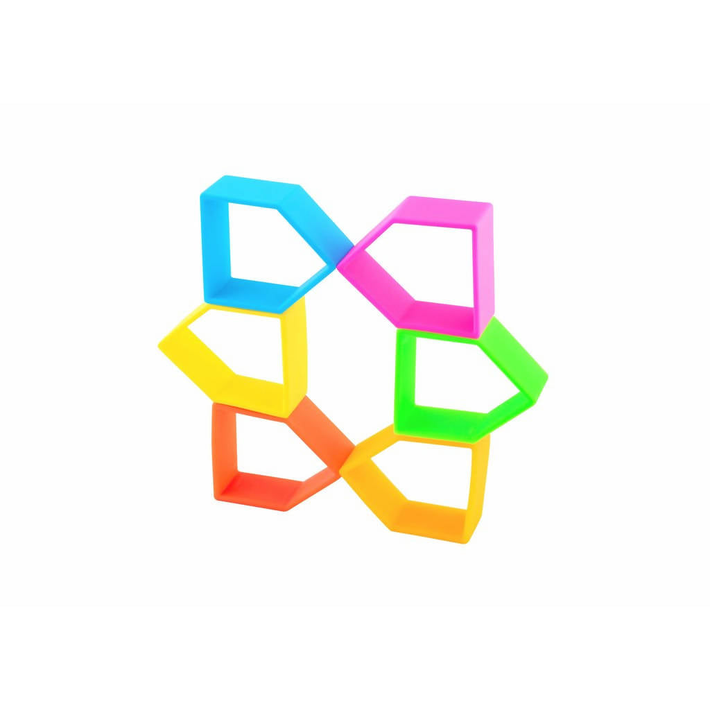 Dena 6 Kids 6 Houses Neon Multicolor