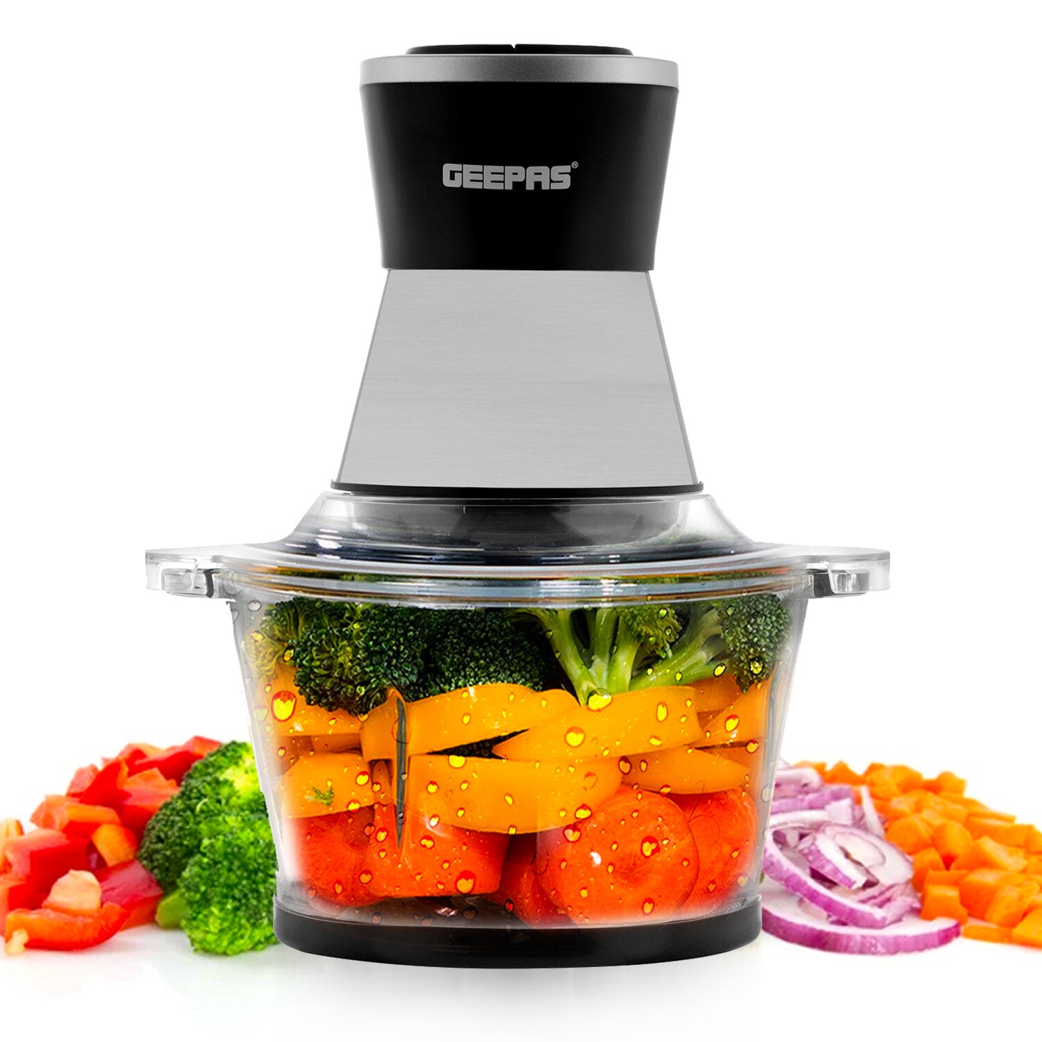 Shop Geepas Multi Chopper 4Pcs SS Blade | Kitchen Appliance | Halabh