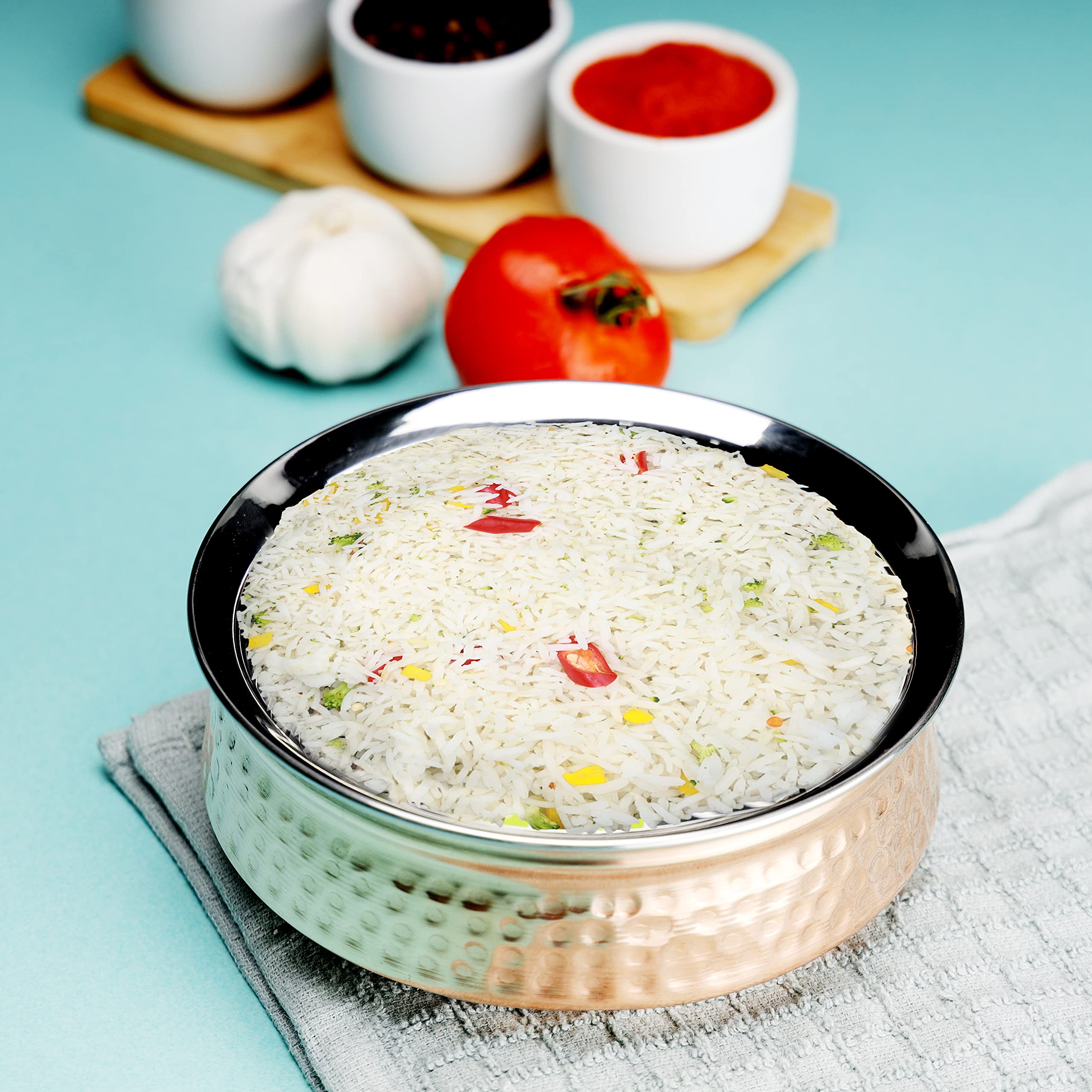 Royalford RF10393 Cooper Steel Serving Handi