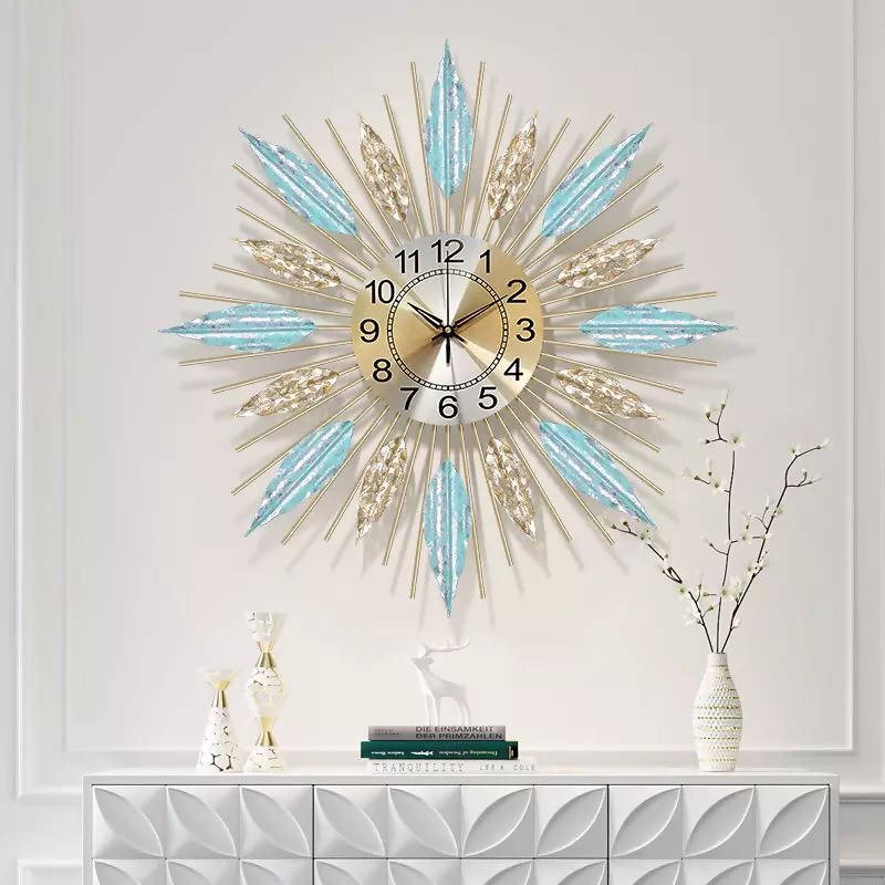 Fashion Large Metal Round Wall Clock DE-100022 | stylish watch | accurate timekeeping | wall clock | round clock | Casio watch | wall watch | home décor | timepiece | Halabh.com