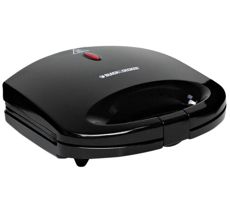Black & Decker 600W Non Stick Sandwich Maker Black | Kitchen Appliance | Halabh.com