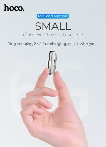 Hoco Apple Dual Lightning Converter Silver