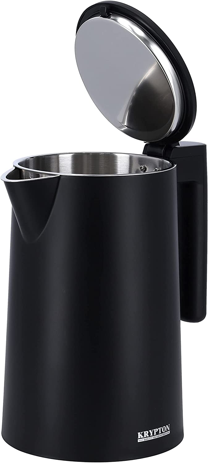 Krypton Double Wall Electric Kettle 1.7litre Capacity Black