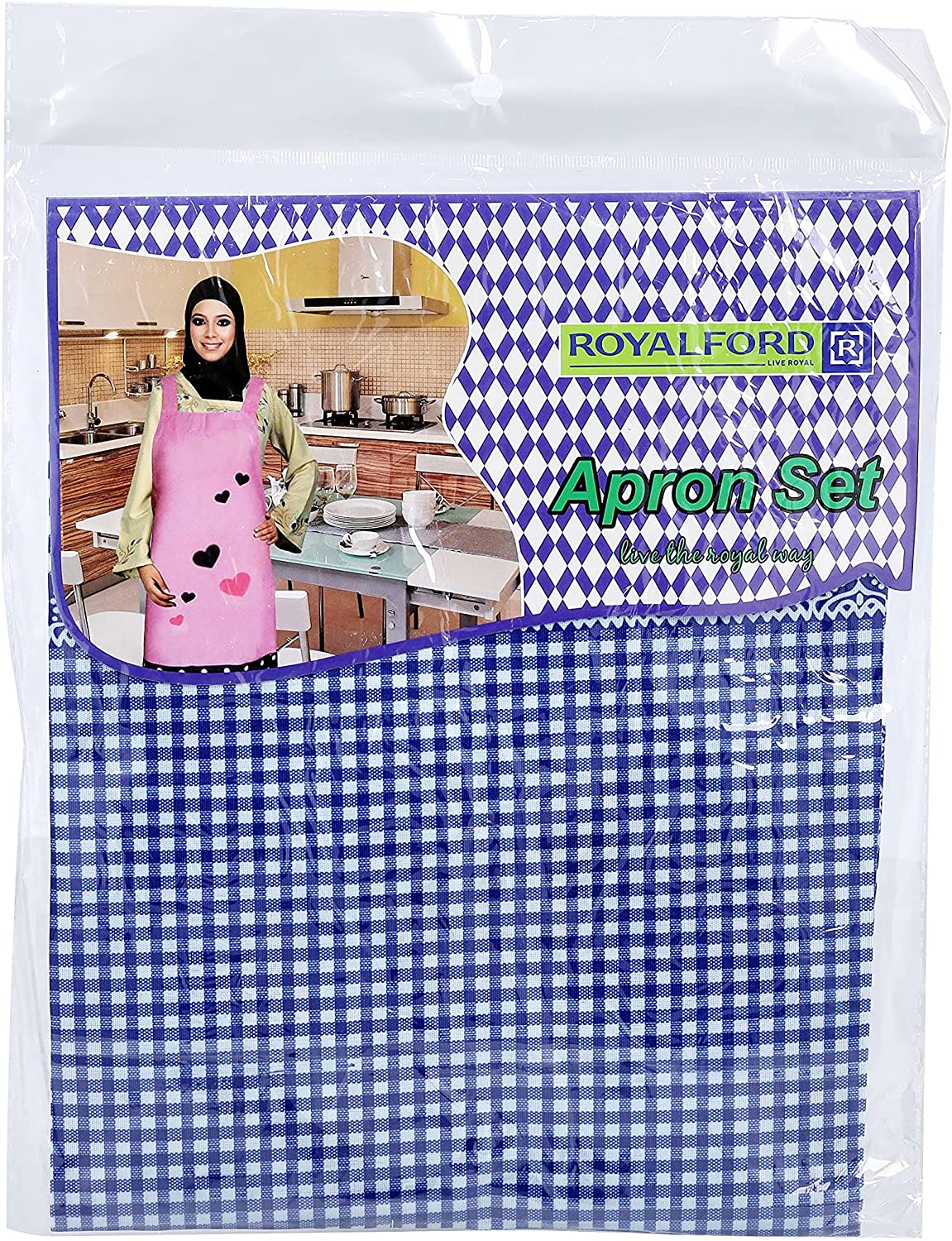 Royalford Water Proof Apron Multicolor