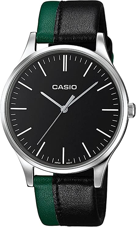 Casio Men's Watch MTP-E133L-1EDF | Leather Band | Water-Resistant | Quartz Movement | Classic Style | Fashionable | Durable | Affordable | Halabh