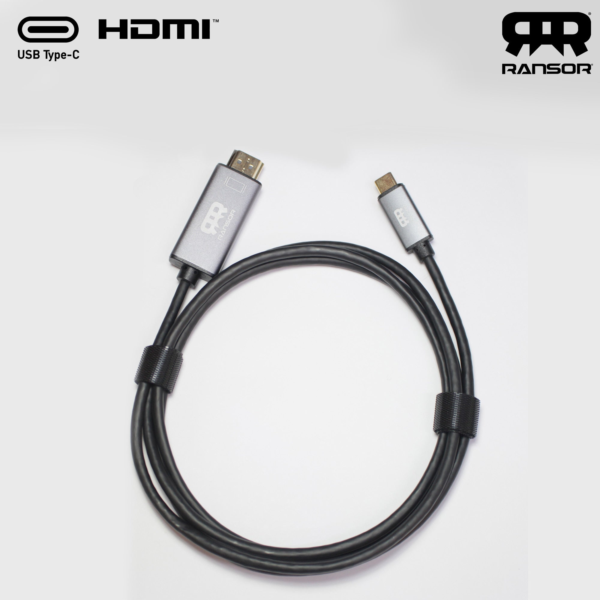 Ransor Premium 4K Type C To HDMI Cable 1.5m/5ft
