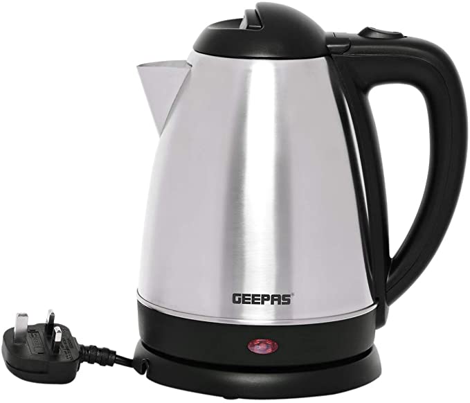 Geepas Stainless Steel Kettle 1.8 Liter Silver