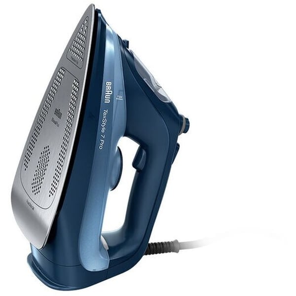 Braun Tex Style 7 Pro Steam Iron Blue | reliable performance | lightweight | variable steam settings | safety features | stylish | even heat distribution | Halabh.com