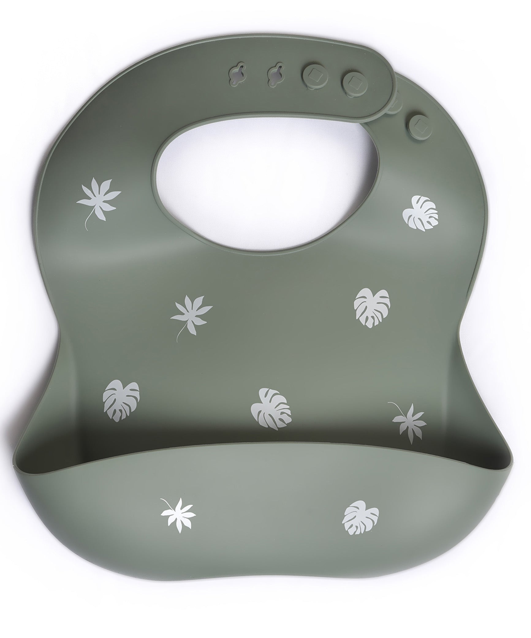Milk It Baby Printed Bib Forest Green Food Grade Silicone Bib | Baby Products | Halabh.com