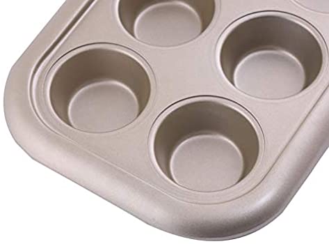 Royalford 6 Cup Muffin Pan 29.4X21X3.5 cm 0.5 mm