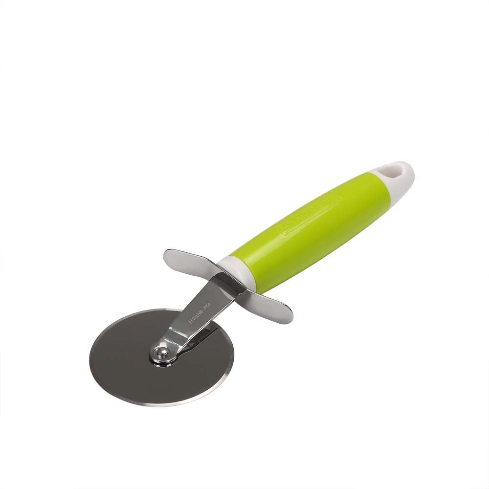 Royalford Stainless Steel Pizza Cutter Wheel With Plastic Handle Green