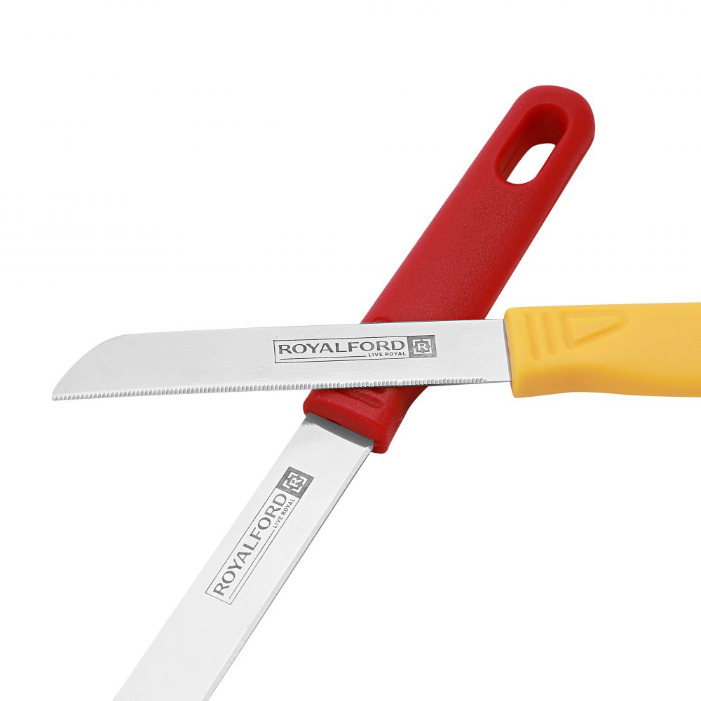 Royalford 12 Pieces Fruit Knifes Multicolor