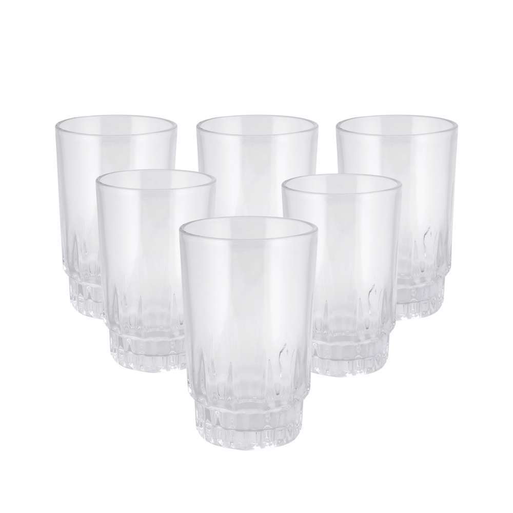 Delcasa 6Pcs Glass Tumbler | Capacity 270ml | Best Kitchen Accessories in Bahrain | Halabh