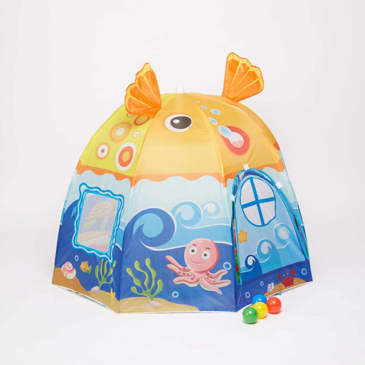 Juniors Fish Print Tent with 100 Balls