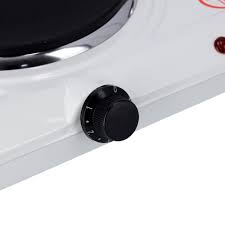 Krypton Double Solid Hot Plate 2000W White