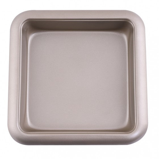 Royalford Steel 8 Inch Square Cake Pan Black 24x24x5cm