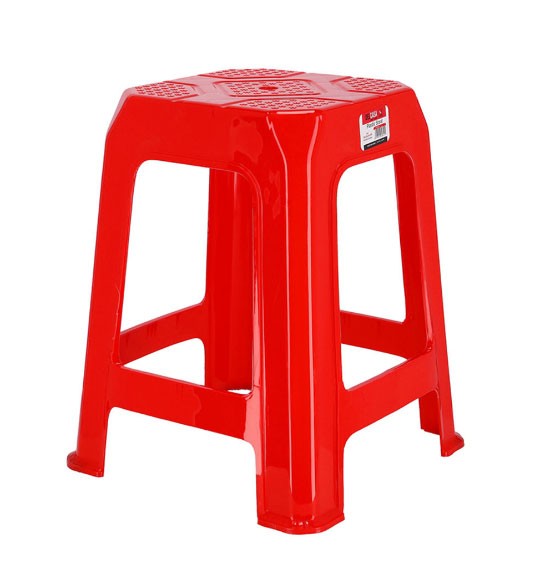 Delcasa Plastic Stool | Color Red | Home Accessories in Bahrain | Halabh