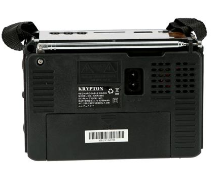 Krypton Rechargeable Radio Black