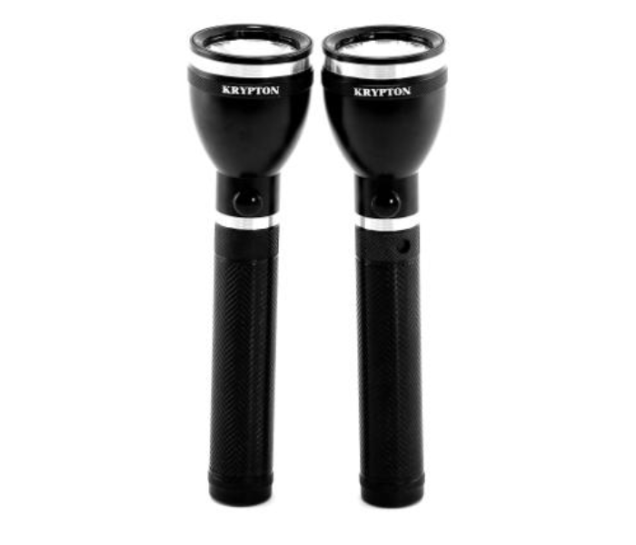 Krypton Rechargeable LED Flash Light Black