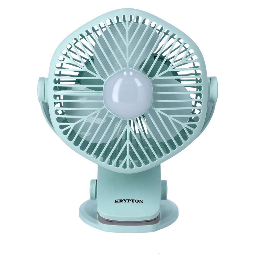Krypton Rechargeable Mini Fan with Led Light - KNF5405 in Bahrain | Halabh