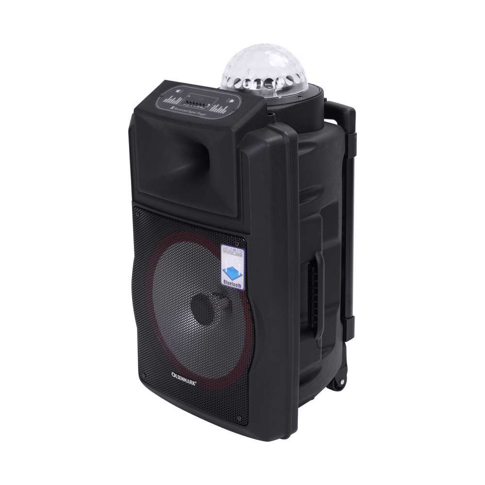 Olsenmark Rechargeable Speaker 12 Inch Black