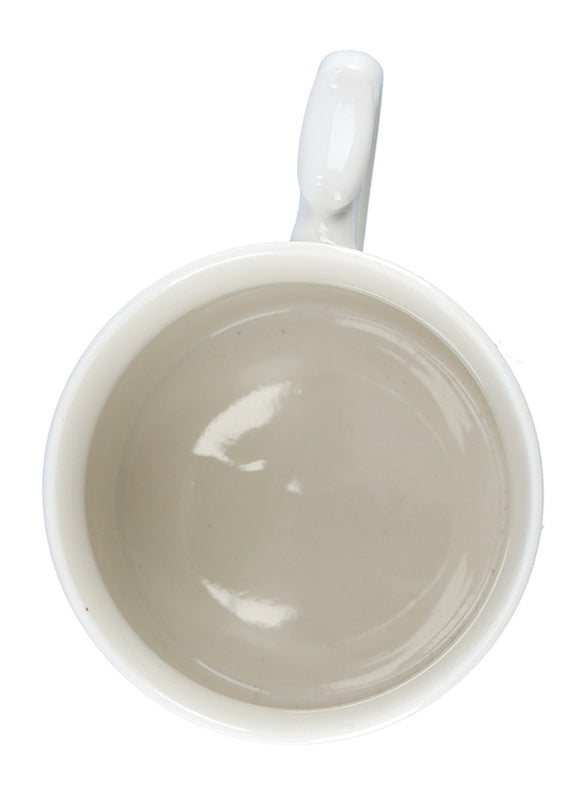 Royalford 14oz Bone Wave Coffee Mug White