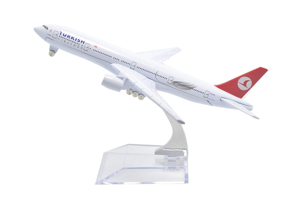 1:400 16cm Turkish Airlines Boeing B777 Metal Airplane Model Plane Toy