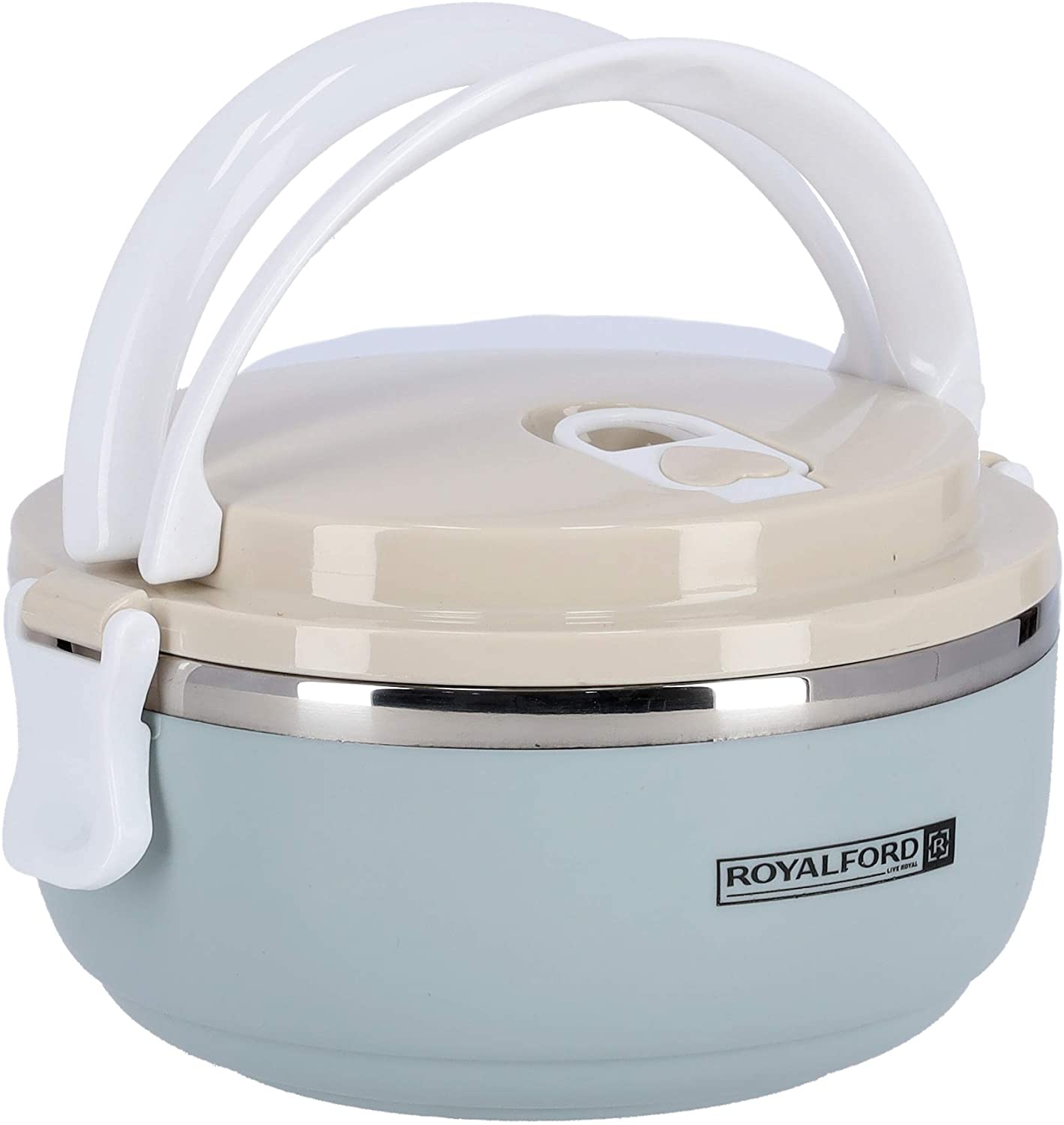 Royalford 700ML Single Layer Round Lunch Box 1X60