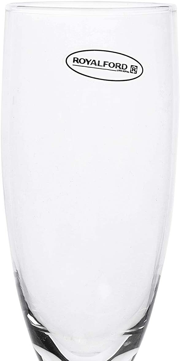 Royalford Flute Glass clear crystal glass