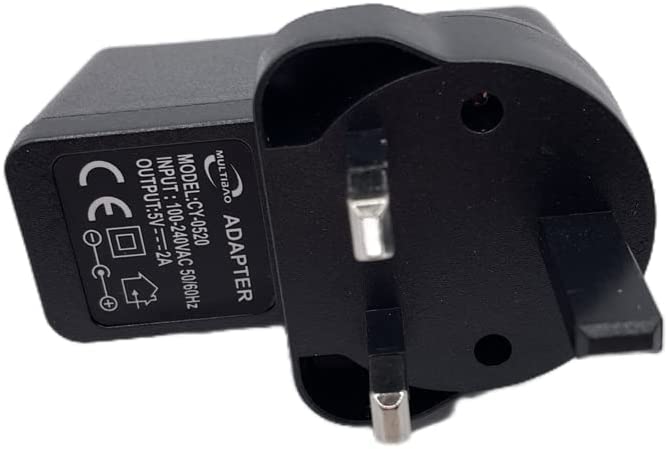 Multibao USB Power Adapter UK Mains Charger 5V 2A USB Plug 5V 2A UK 3 Pin