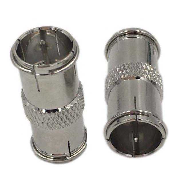 F Quick Male To F Female Plug RF Coaxial Cable TV Connector