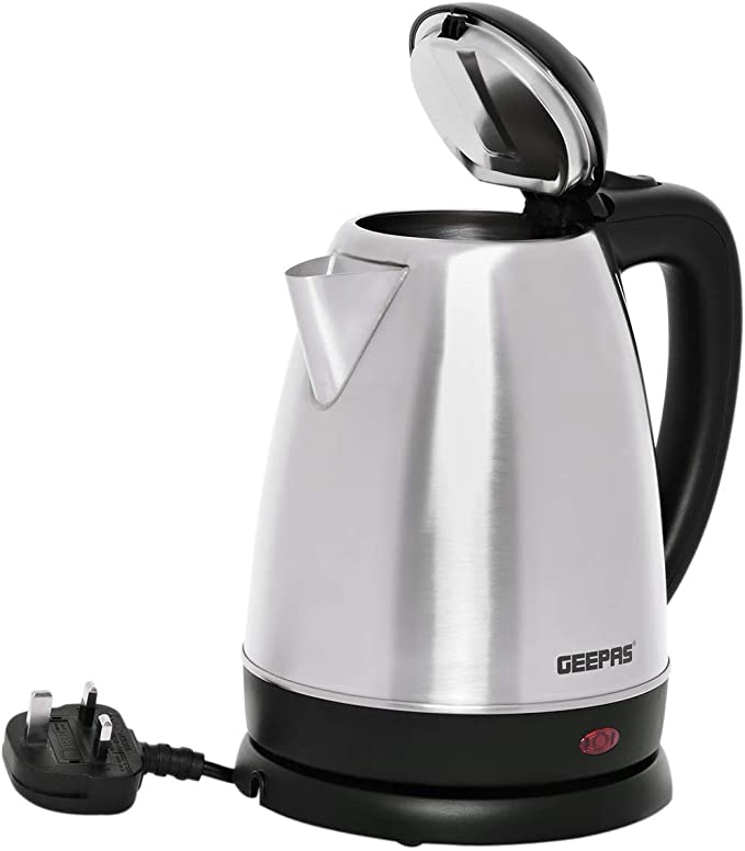 Geepas Stainless Steel Kettle 1.8 Liter Silver