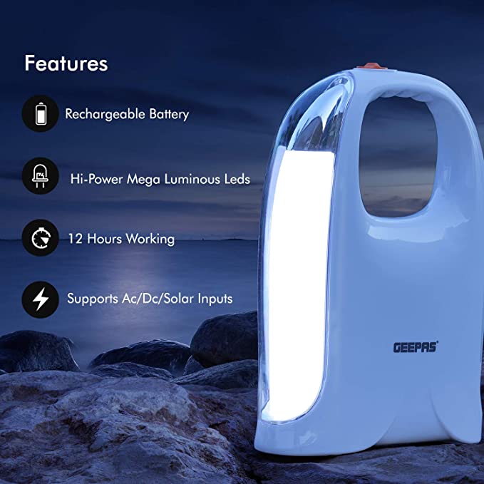 Geepas Rechargeable Led Emergency Lantern Color May Vary