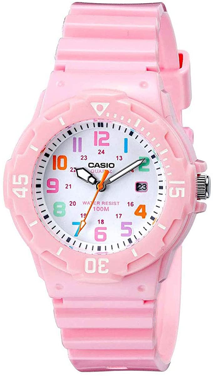 Casio Analog Pink Women's Watch LRW-200H-4B2VDF | Resin | Water-Resistant | Minimal | Quartz Movement | Lifestyle| Business | Scratch-resistant | Fashionable | Halabh.com