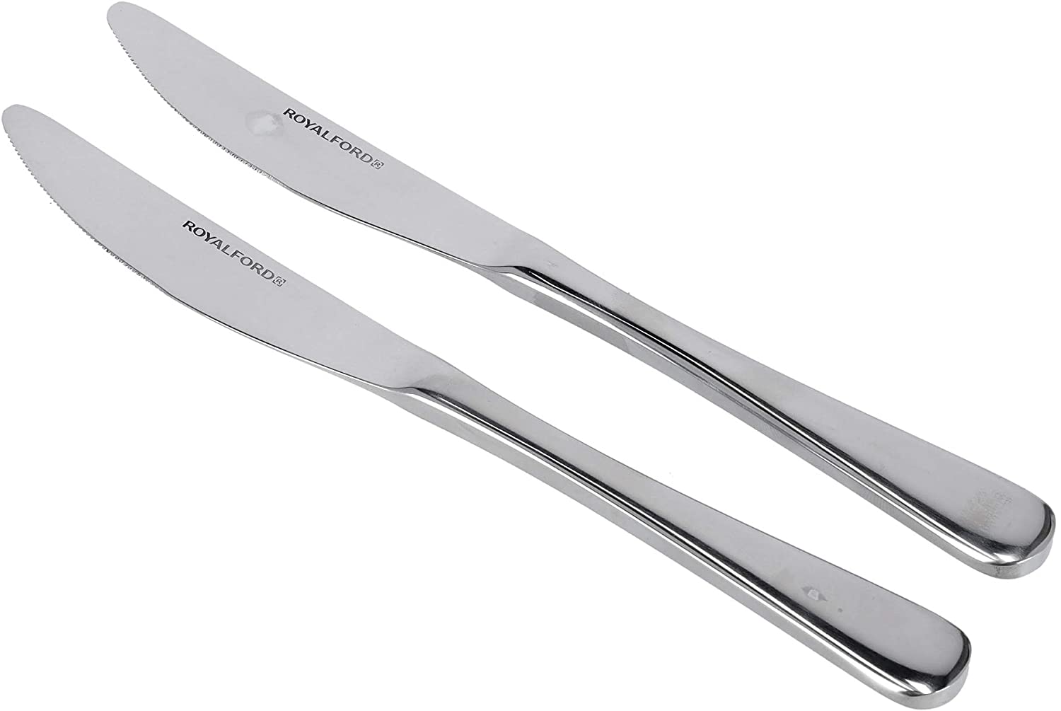 Royalford 2 Pcs Table Knife Silver