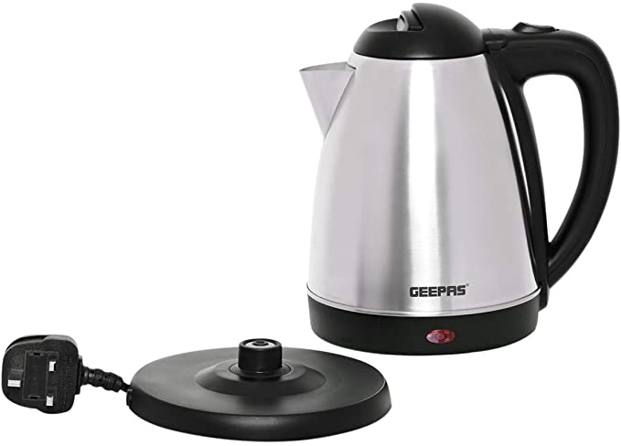 Geepas Stainless Steel Kettle 1.8 Liter Silver