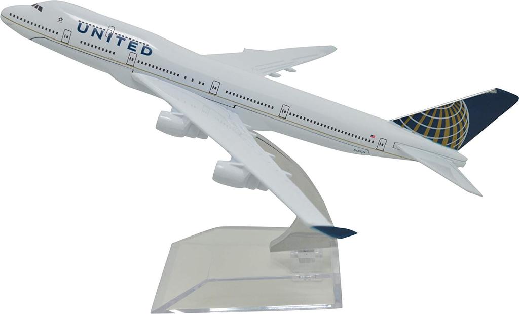 1:400 16cm Boeing B747 400 United Airlines Metal Airplane Model Plane Toy