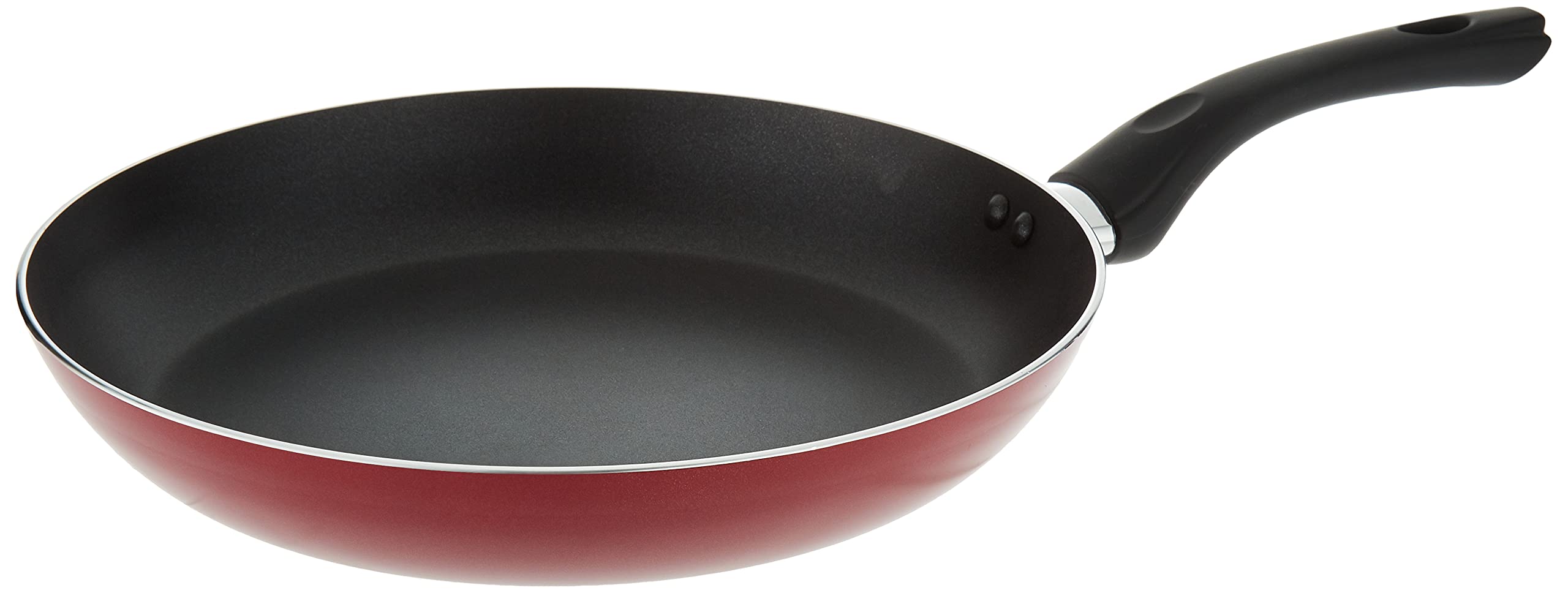Royalford Aluminum Non Flat Fry Pan 1 Piece Red