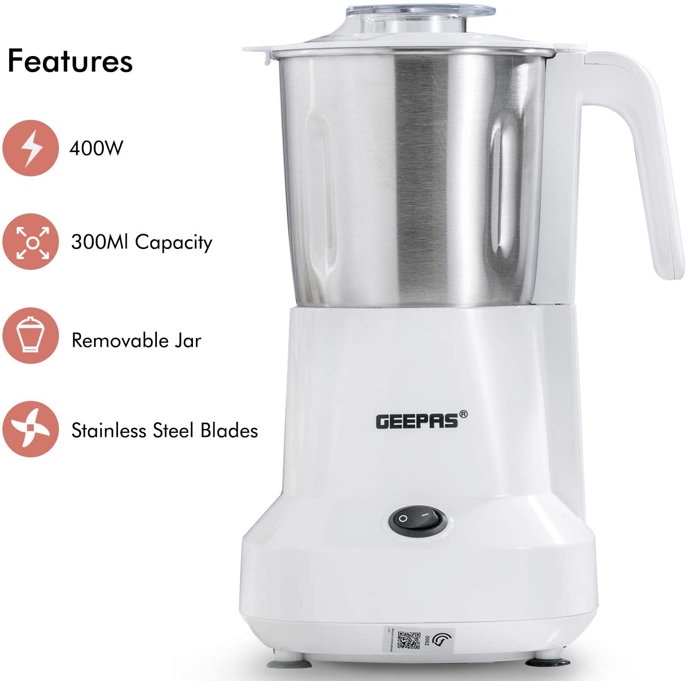 Shop Geepas Electric Grinder Coffee| Electric Machine | Halabh