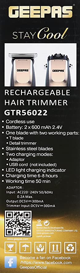 Geepas Rechargeable Trimmer at Best Price in Bahrain - Halabh