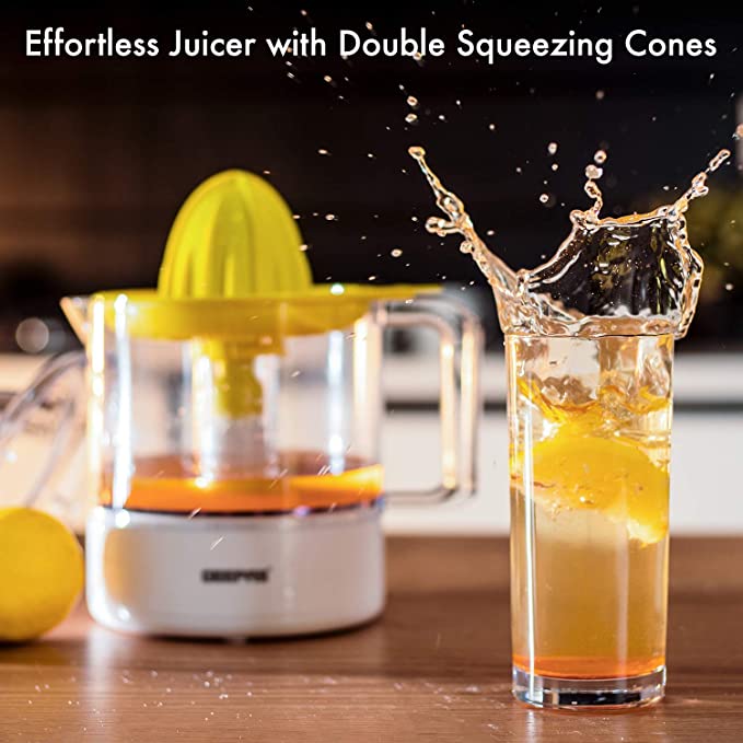 Geepas Citrus Juicer 1.0L Plstc Cup 1x6 | Kitchen Appliances | Halabh.com