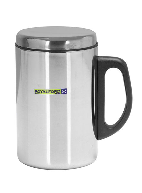 Royalford Travel Mug Silver Black