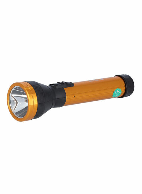 Krypton Rechargeable Led Flash Light 2 Watt Black & Gold