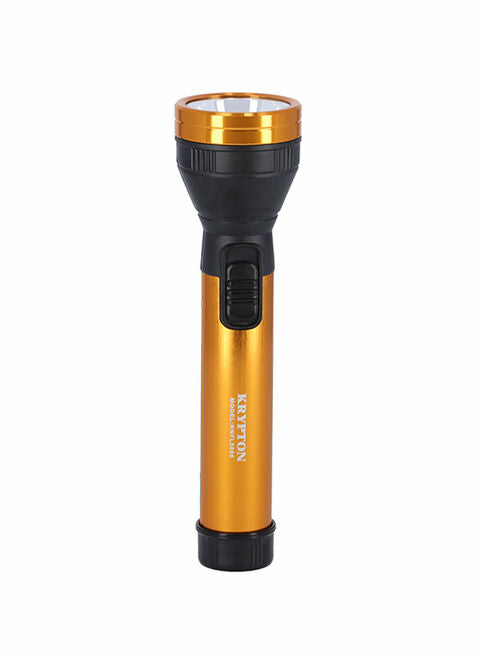 Krypton Rechargeable Led Flash Light 2 Watt Black & Gold