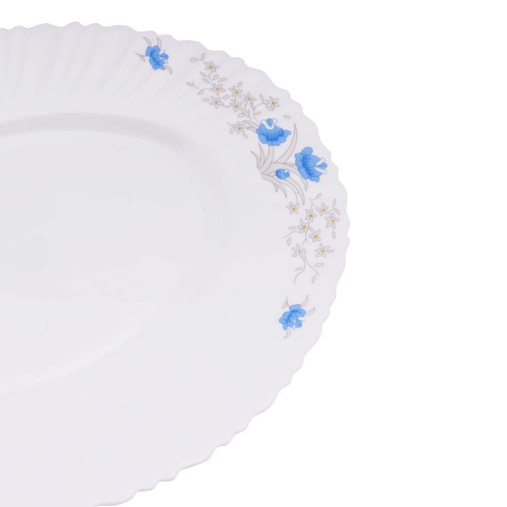 Royalford Opal Ware Romantic Oval Plate 14 Inch