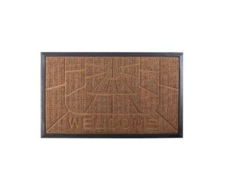 Royalford Rectangular Door Mat 45 x 75Cm Brown | in Bahrain | Halabh.com