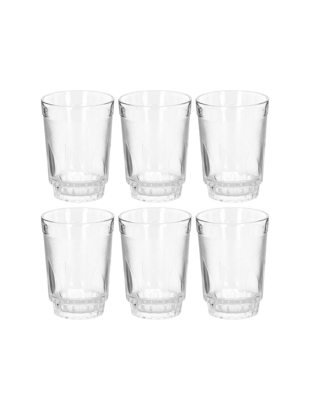 Royalford 6 Pcs Glass Tumbler 8 Oz Clear