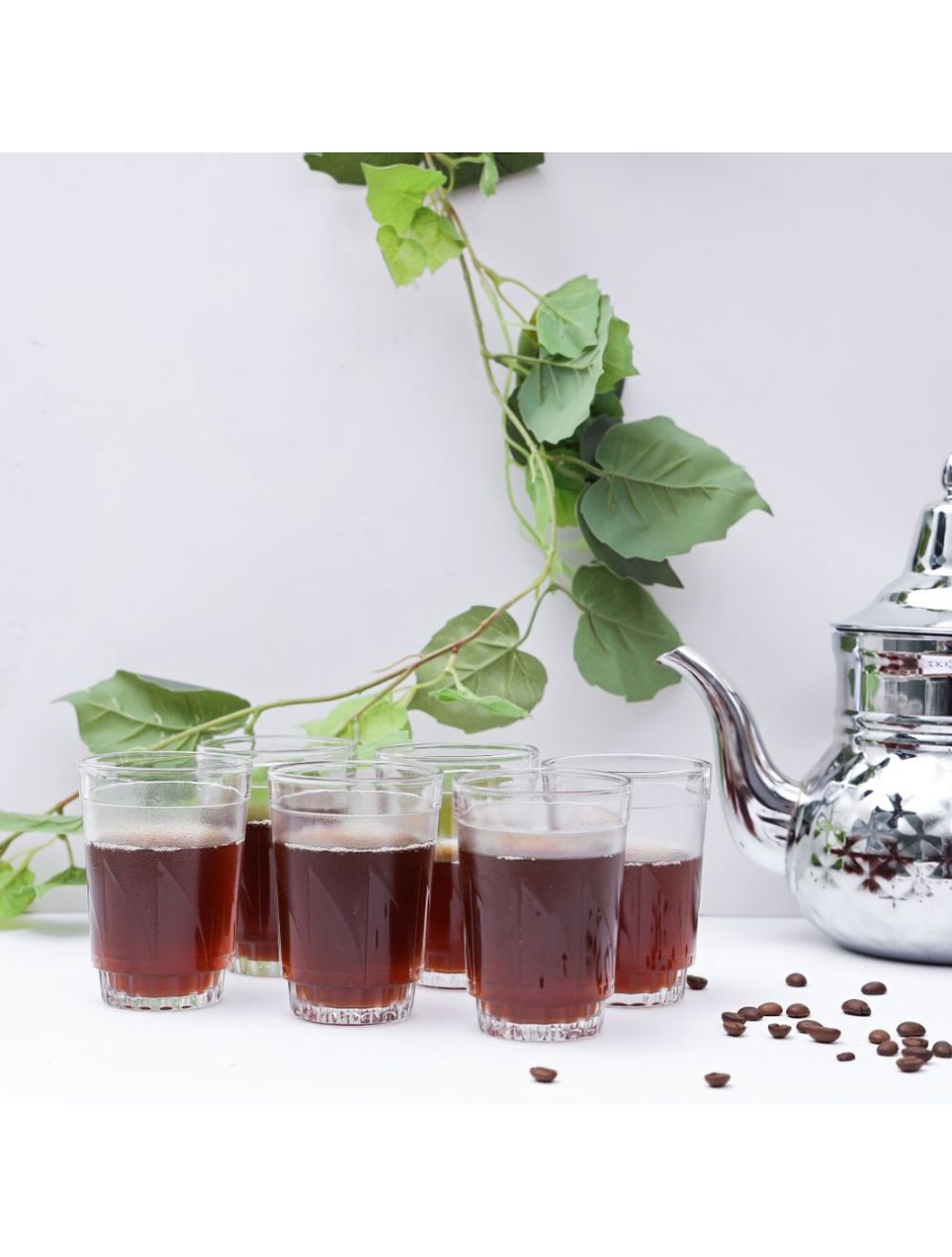 Royalford 6 Pcs Glass Tumbler 8 Oz Clear