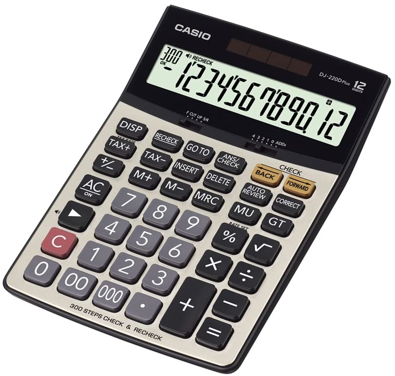 Casio Desktop Calculator Black & Silver