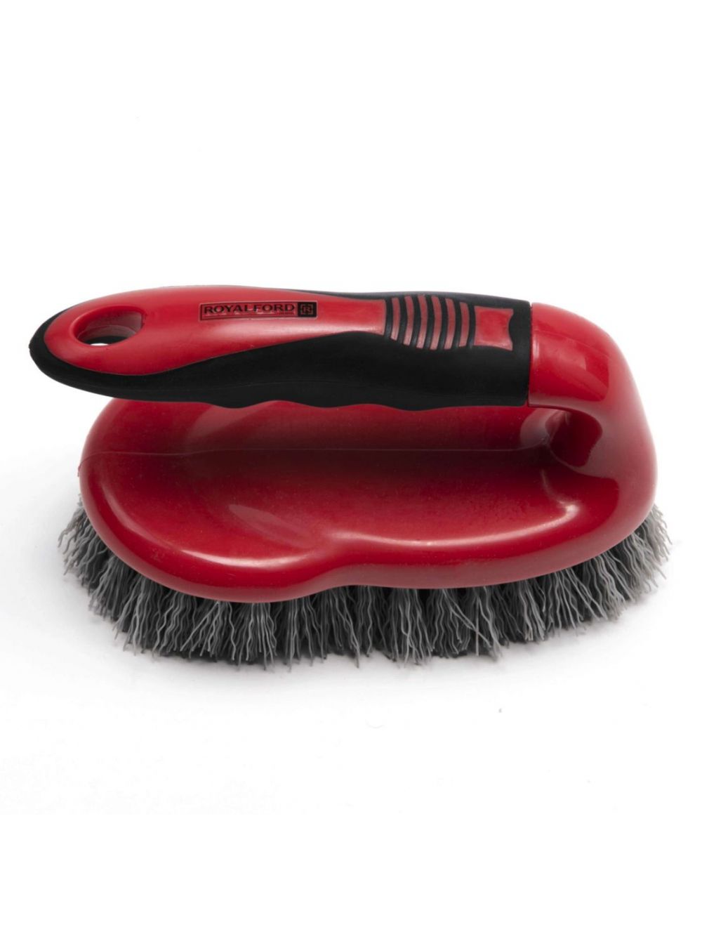 Royalford Scrubbing Brush With Handle Red